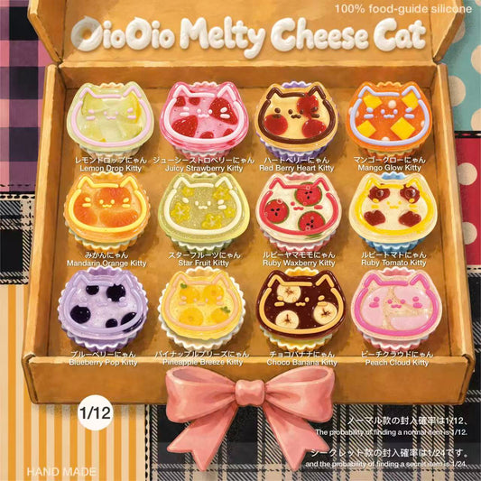 【Oio Oio】 녹아내리는 치즈냥—— 스트레스 해소 장난감【개봉 후 취소 불가】【185g】【M028】섭취 불가!